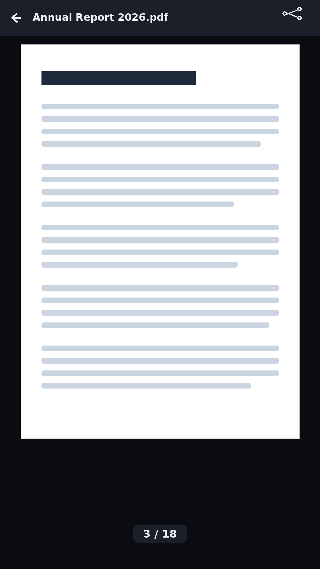 Reading a PDF